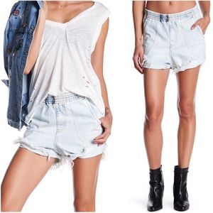 One Teaspoon • Hunters High Waisted Shorts Anarchy